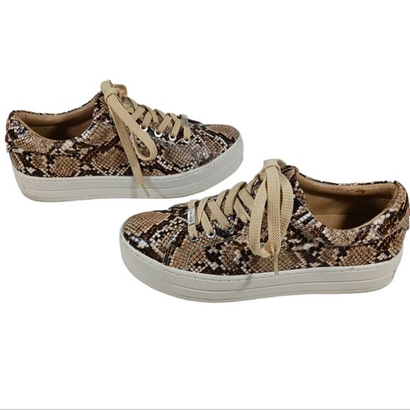 J Slides Hilton Platform Sneakers GUC $158 size 8 S2463 - Picture 7 of 11